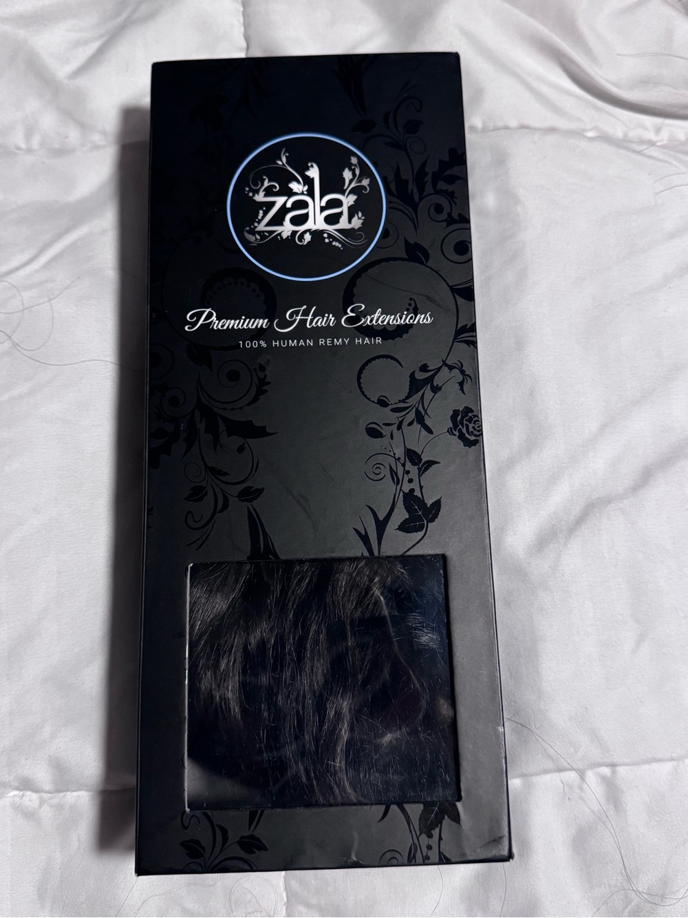 ZALA Halo Premium Human Remy Human Hair Extensions - Black 18” 150g